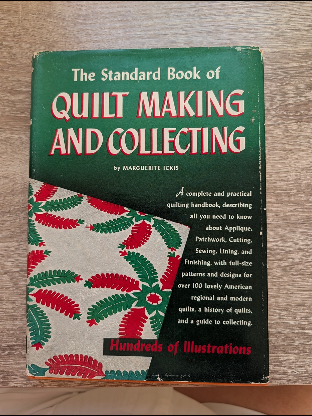Vtg - The Standard Book of Quilt Making and Collecting - Marguerite Ickis 1949